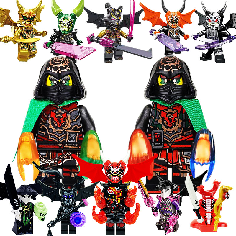 时空双子狂酷克斯加满都劳埃德小人偶幻影忍者人仔拼装积木玩具