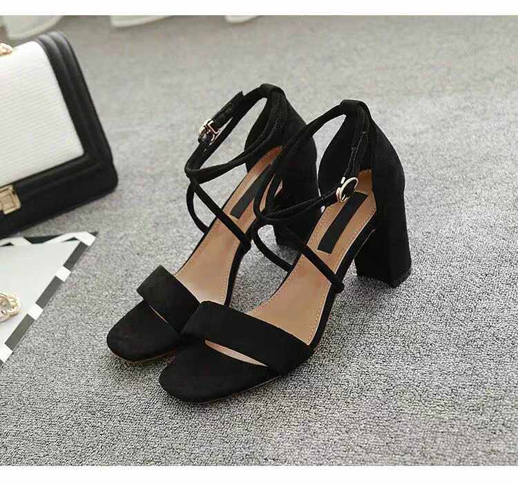 overlapping High-heeled Sandals fairy Fat, thin 2019 new pattern With crude Versatile summer shoes comfortable Largein the Women's Shoes, Sandals  category - from Buy2taobao.com to provide professional Taobao agent buy service