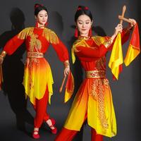 2025新款腰鼓舞蹈服中國風套裝