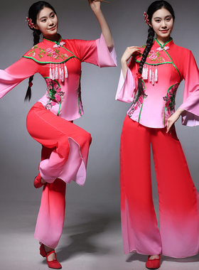 曲沟辣妈喜庆表演服2025新款秧歌舞蹈服广场舞服装新款套装中老年