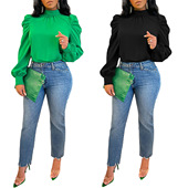 Wome ethnic size Large long summer top African style sleeve