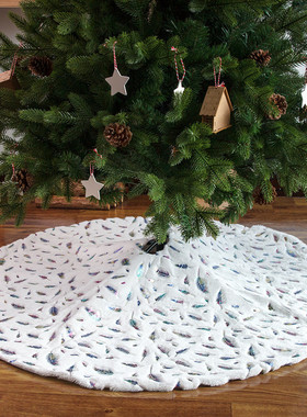 2021 NEW luxury Christmas Tree Plush skirt Decoration Home N