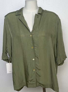 wilfred中长袖西装领开衫衬衫 81704