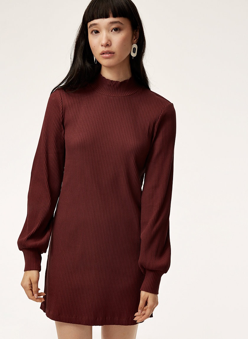 wilfred半高领长袖连衣裙