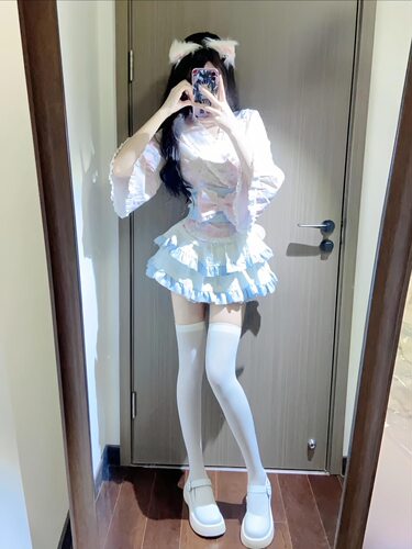 夏季纯欲蛋糕裙洛丽塔三件套