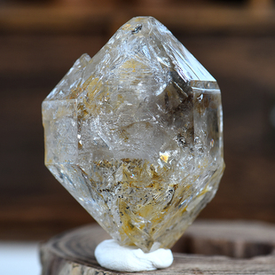 天然巴基斯坦黄泥骨干骸骨水晶摆件吊坠 大师骨干水晶 窗口水晶