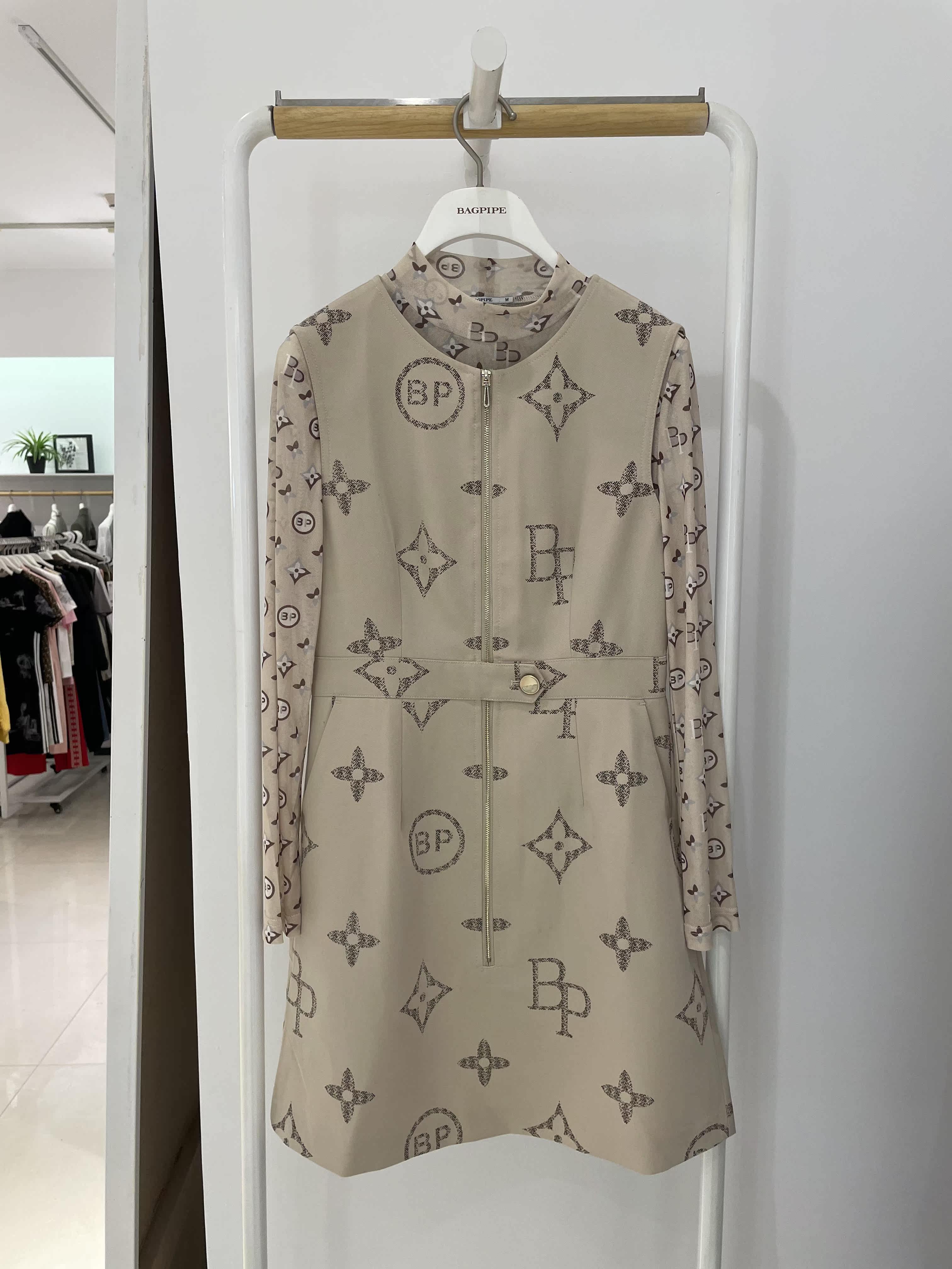 风笛2021春款1a15078073专柜正品1a15078连衣裙吊牌价999