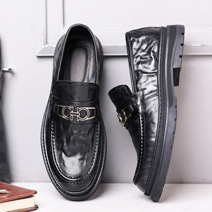 休闲皮鞋 商务正装 防滑男款 春季 鞋 头层羊皮男士 男鞋 子ing 新款