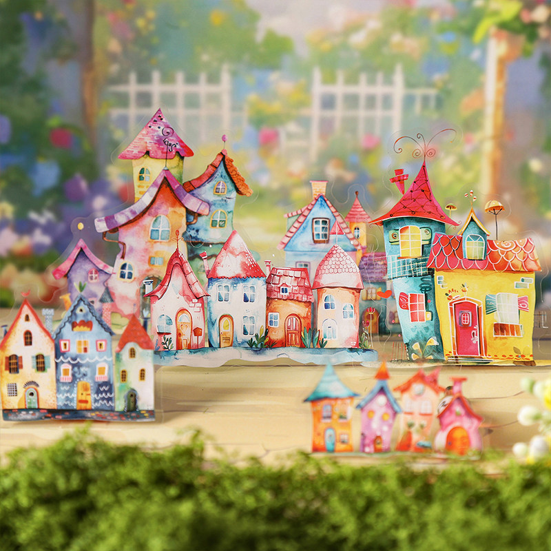 奇趣小屋房屋造景PET贴纸