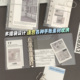 透明斜纹三折PP活页外壳简约文艺M5A7A6迷你活页夹手账记事本夹子