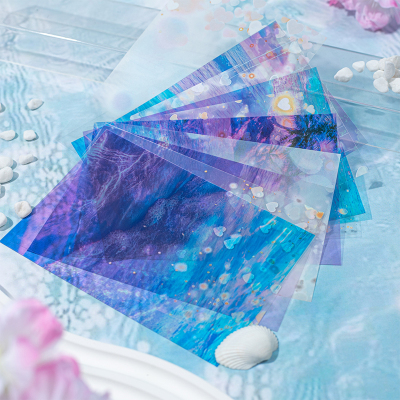 海的颜色造景PET素材贴纸