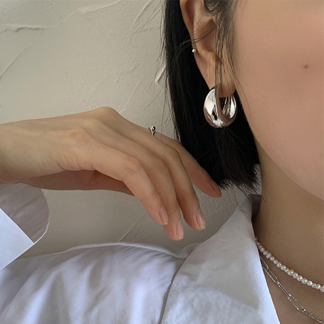 水滴耳环高级感耳钉女耳骨环法式耳圈耳扣纯银银针简约冷淡风耳饰,饰品/流行首饰/时尚饰品新,耳环,淘宝优惠券,粉丝福利购,淘宝优惠卷