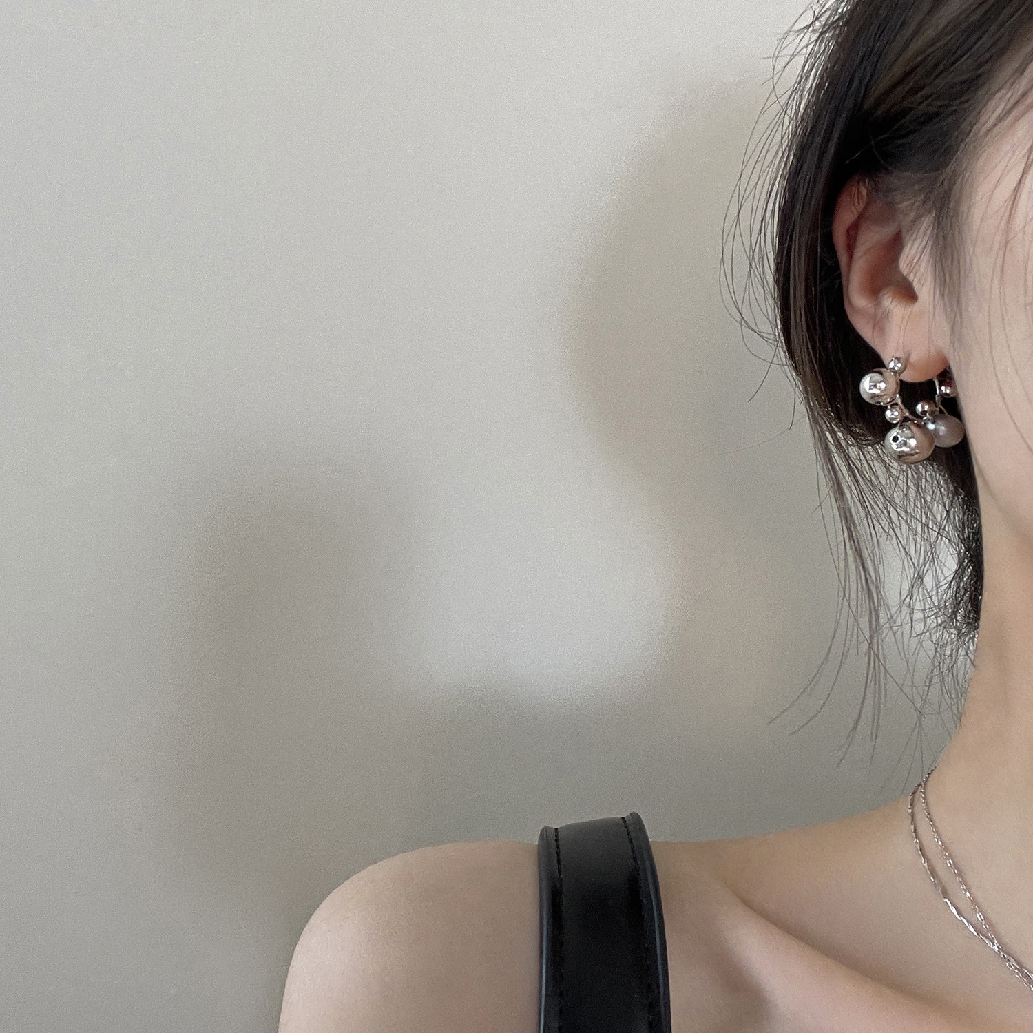 耳环小众设计感高级珍珠耳饰2026年新款潮冷淡风圆球银针耳钉夏天,饰品/流行首饰/时尚饰品新,耳环,淘宝优惠券,粉丝福利购,淘宝优惠卷