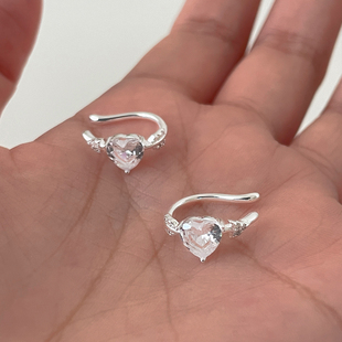 丘比特之箭爱心耳夹无耳洞女新款小众设计感艺术生耳骨夹气质耳饰