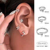 王嘉尔同款 钉子耳钉男小众个性 独特设计感耳骨钉高级感耳饰耳环女