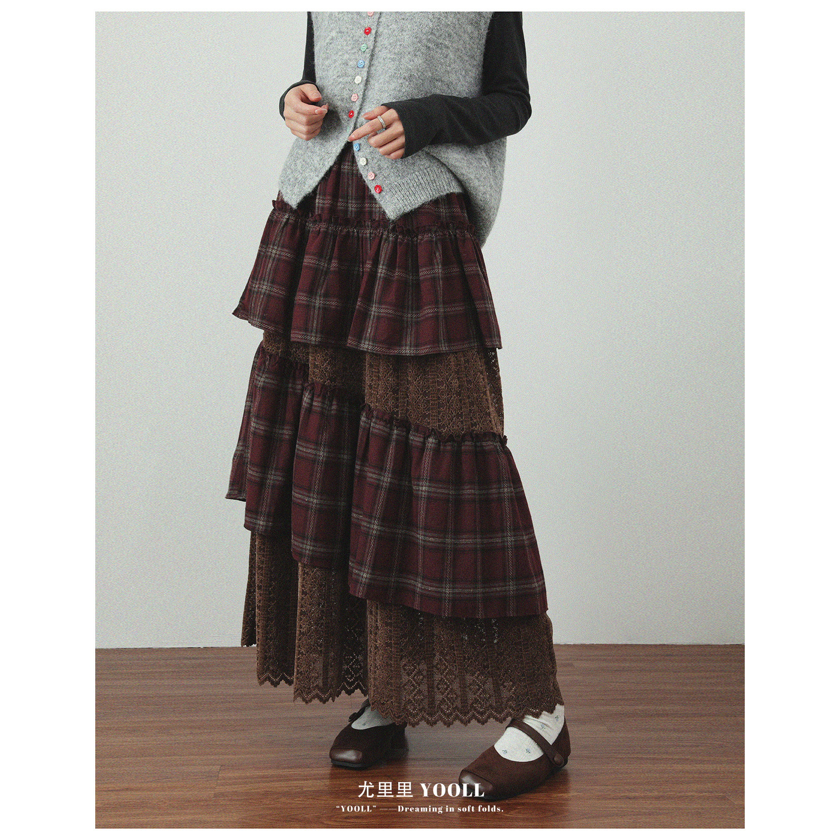 大码女装冬季新款复古气质格纹长裙胖MM高腰显瘦拼接不规则半身裙,女装/女士精品,大码半身裙,淘宝优惠券,粉丝福利购,淘宝优惠卷