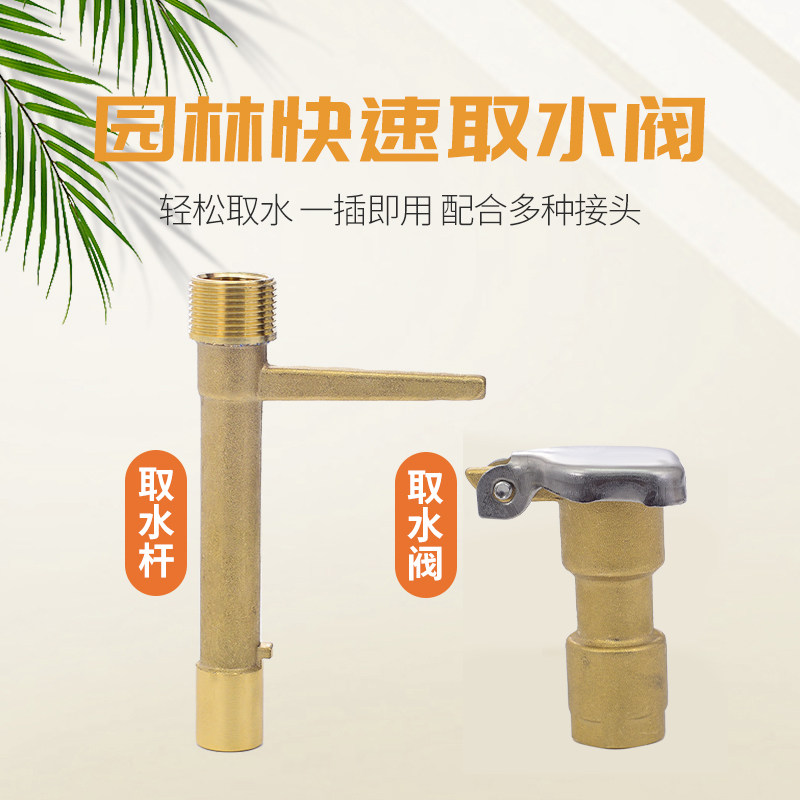 园林绿化地插取水器黄铜取水阀快速水管接头公园草坪方便洒水6分,鲜花速递/花卉仿真/绿植园艺,浇水接口/取水阀/配件,淘宝优惠券,粉丝福利购,淘宝优惠卷