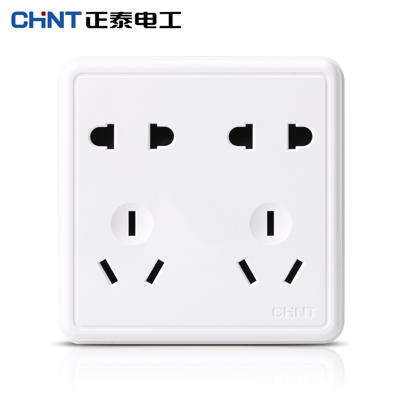 正泰开关插座明装86型 NEW1C明装NEW1-C11400A明装十孔10安插座