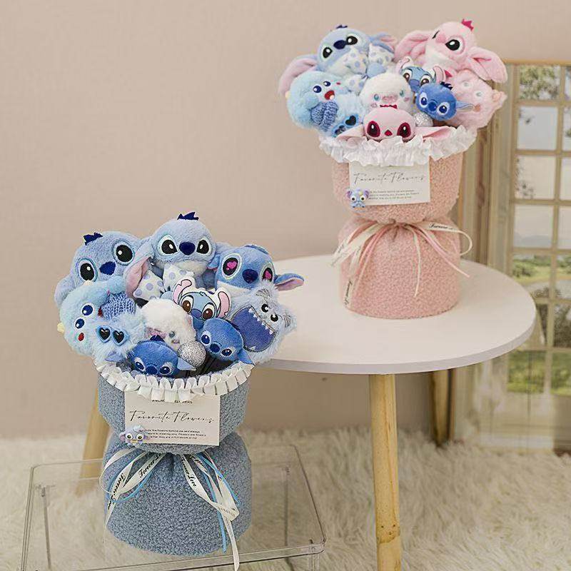 史迪仔玩偶公仔花束生日礼物送女生闺蜜实用男朋友史迪奇娃娃毕业