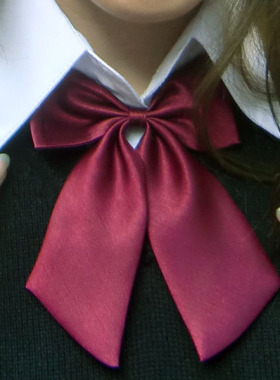 纯色尖头领花领结JK制服配饰
