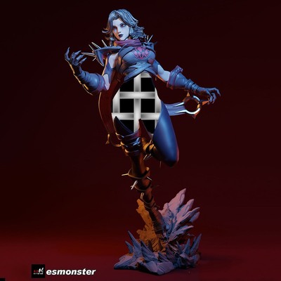 隐形女侠漫威争锋Marvel Rivals 双体版3D打印模型STL文件数据