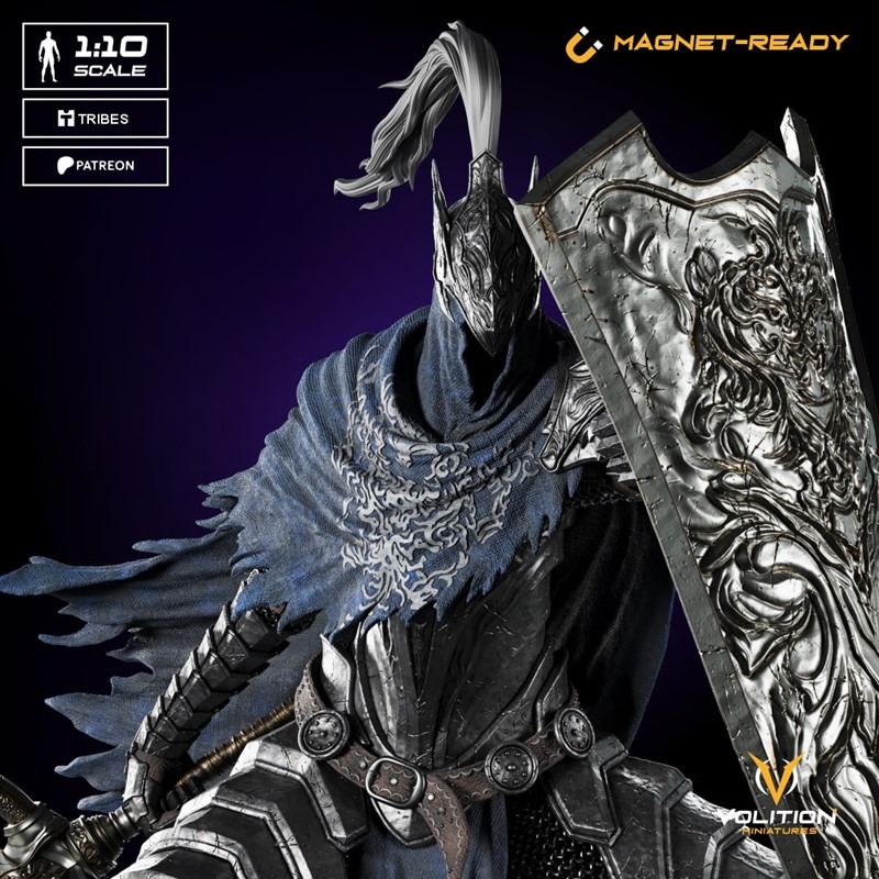 黑暗之魂阿尔特留斯深渊行者3D打印模型STL文件素材高精度