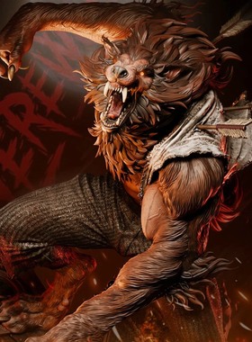 狼人Werewolf狼人岛3D打印模型STL文件素材高精度已分体