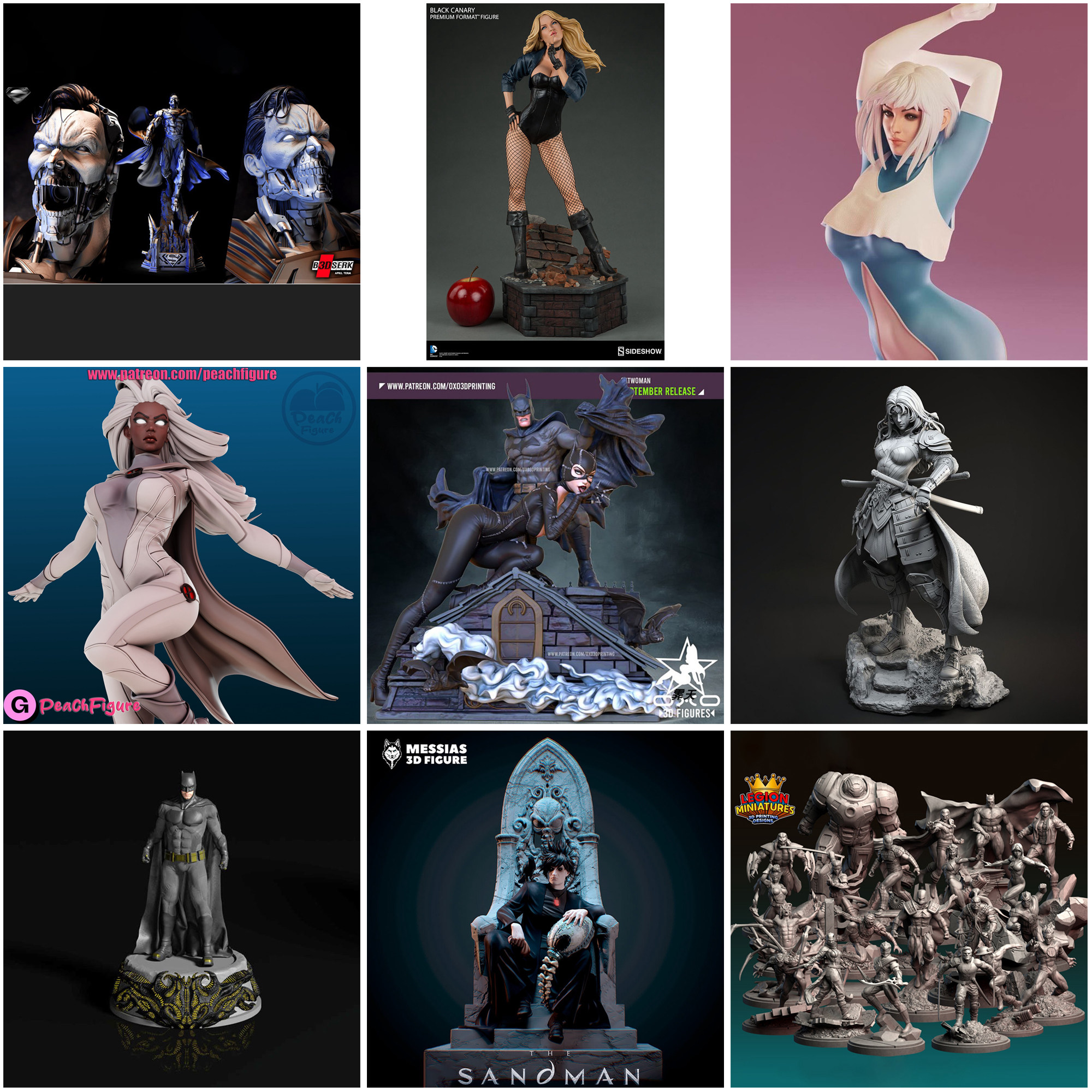 DC漫威英雄蝙蝠侠3D打印模型STL数据文件神奇侠武士寒冰少女,商务/设计服务,设计素材/源文件,淘宝优惠券,粉丝福利购,淘宝优惠卷