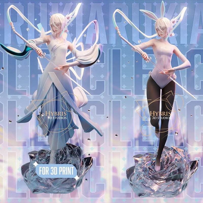 3D打印模型境·界朽木露琪亚STL文件素材高精度双体版