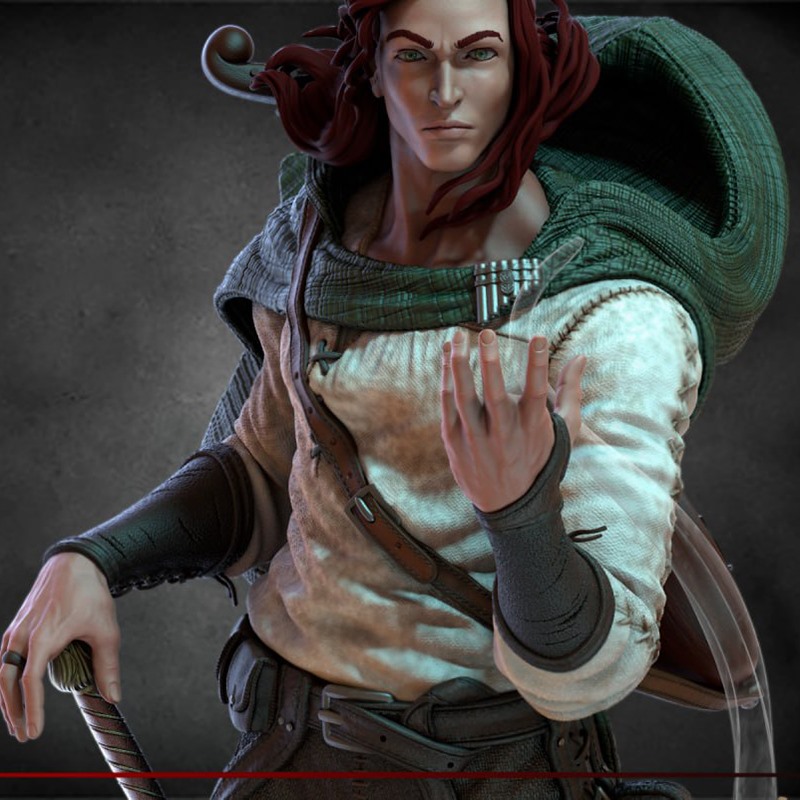 弑君者传奇克沃特风之名3D打印模型STL文件素材高精度