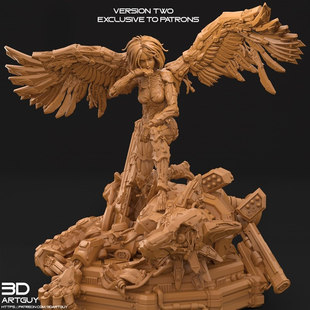 阿丽塔战斗天使Alita艾莉塔3D打印模型STL数据文件素材高精度