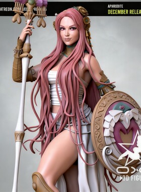 Aphrodite希腊神话女神阿佛洛狄忒3D打印模型STL文件素材高精度