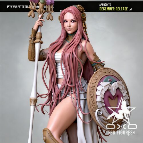 Aphrodite希腊神话女神阿佛洛狄忒3D打印模型STL文件素材高精度