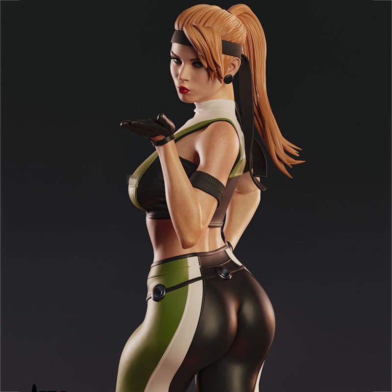 真人快打索尼娅布莱德3D打印模型STL文件素材高精度已分体