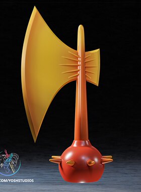 擎天柱战斧变形金刚3D打印模型STL文件素材高精度