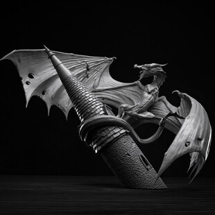 棋子战锤40K终末之龙桌游战棋3D打印模型STL文件素材图纸