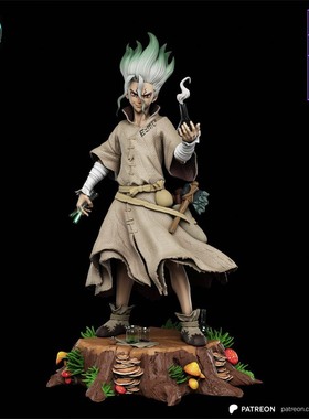 3d打印模型石神千空Ishigami Senkuu葱哥Dr.Stone图纸stl文件素材