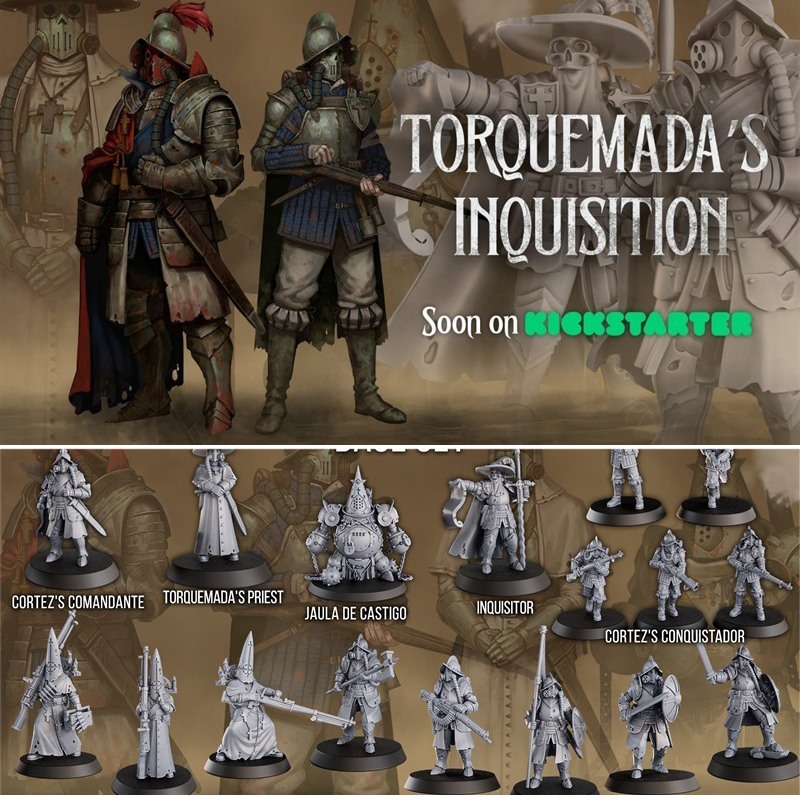 战壕十字军托尔克马达审判军3D打印模型STL文件素材高精桌游战棋