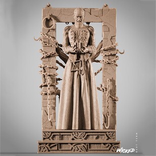 针头鬼养鬼吃人邪典风3D打印模型STL文件素材高精度