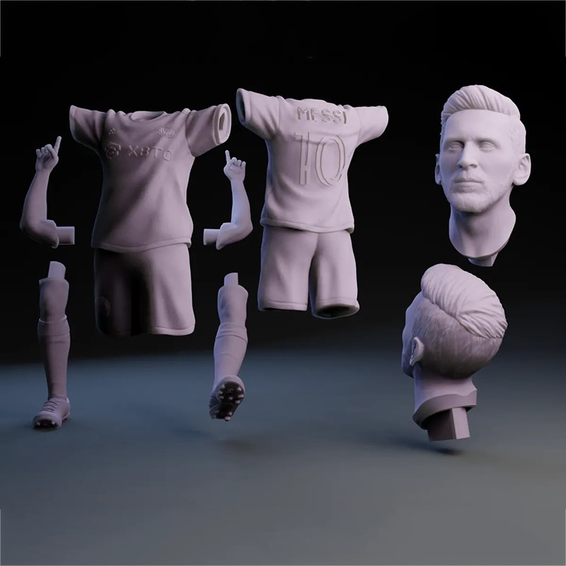 阿根廷足球明星Lionel Messi利昂内尔梅西3D打印模型STL文件素材