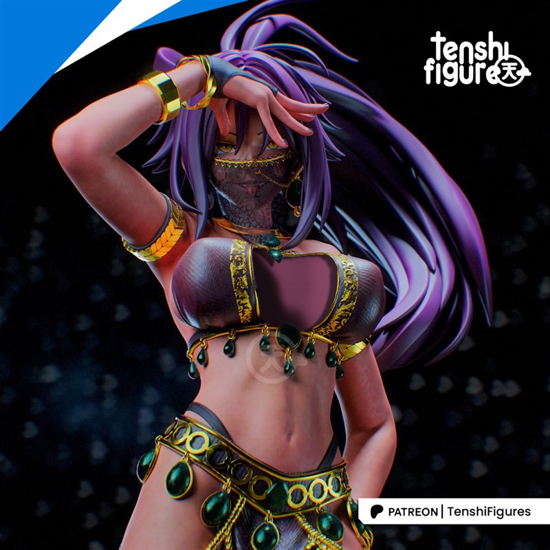 四枫院夜一死神经典热血3D打印模型STL文件素材高精度