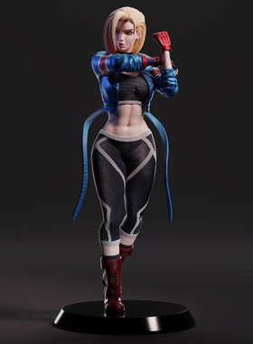 街头霸王Cammy嘉米3D打印模型STL文件素材高精度已分体