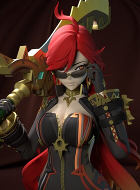 原神Mavuika玛薇卡3D打印模型STL文件素材高精度已分体