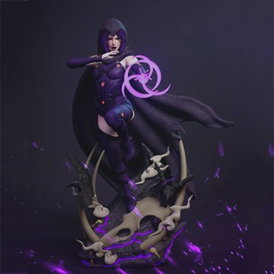 DC少年泰坦渡鸦3D打印模型STL文件素材高精度Raven