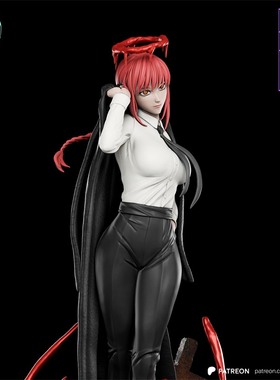 玛奇玛Makima真纪真 猎人链锯人3d打印模型stl图纸文件素材高精度