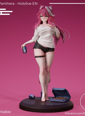 拉奥拉潘瑟拉Raora Panthera虚拟主播3D打印模型STL文件素材