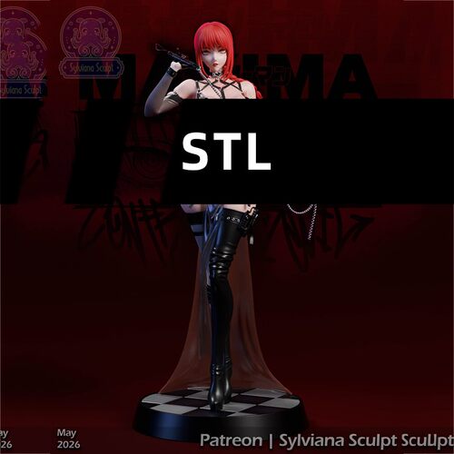 电锯人Makima玛奇玛3D打印模型STL文件素材高精度2026