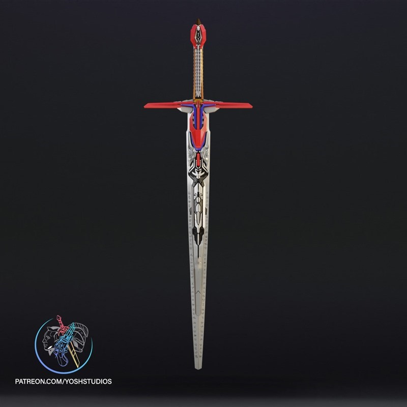 擎天柱变形金刚手刃之剑3D打印模型STL文件素材高精度