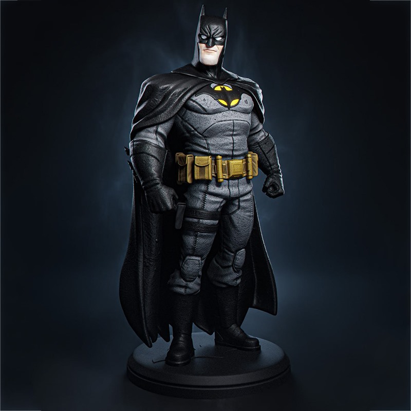 DC 蝙蝠侠卡通Q版风格3D打印模型STL文件素材高精度