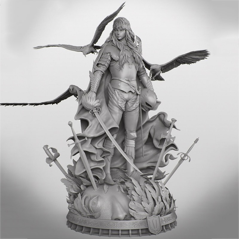 剑风传奇白鹰形态格里菲斯3D打印模型STL文件素材高精度